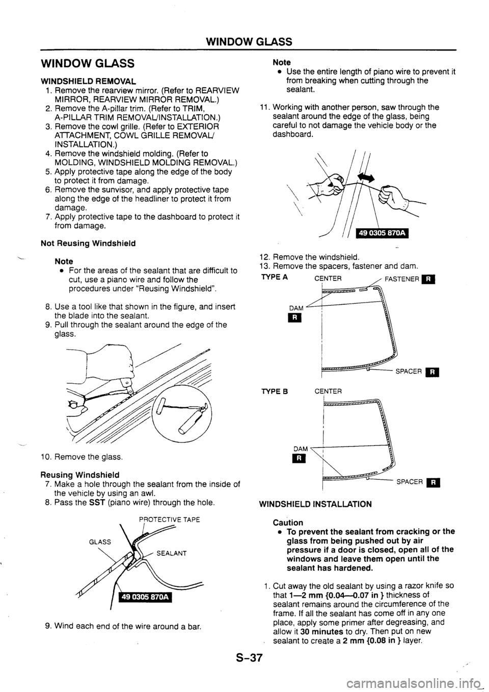 MAZDA 626 1997  Workshop Manual 