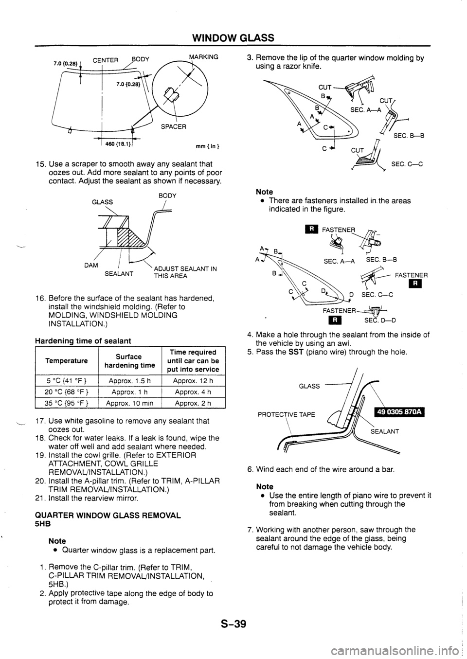 MAZDA 626 1997  Workshop Manual 