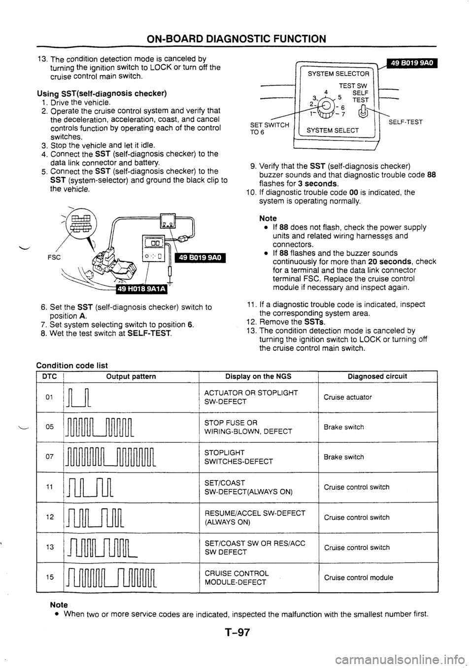 MAZDA 626 1997  Workshop Manual 
