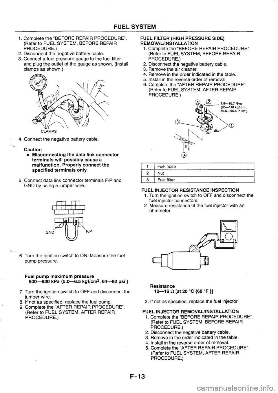 MAZDA 626 1997 Repair Manual MAZDA 626 1997 Repair Manual