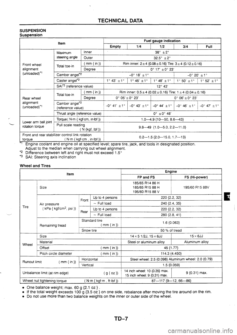 MAZDA 626 1997  Workshop Manual 