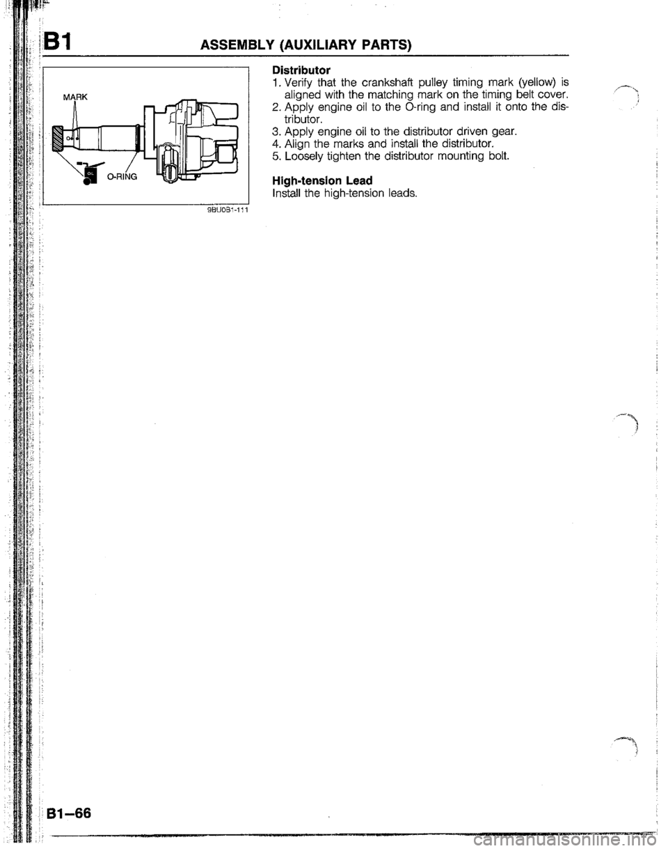 MAZDA B2200 1992 Workshop Manual MAZDA B2200 1992 Workshop Manual
