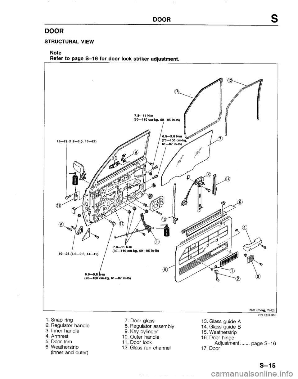 MAZDA B2200 1992  Workshop Manual 