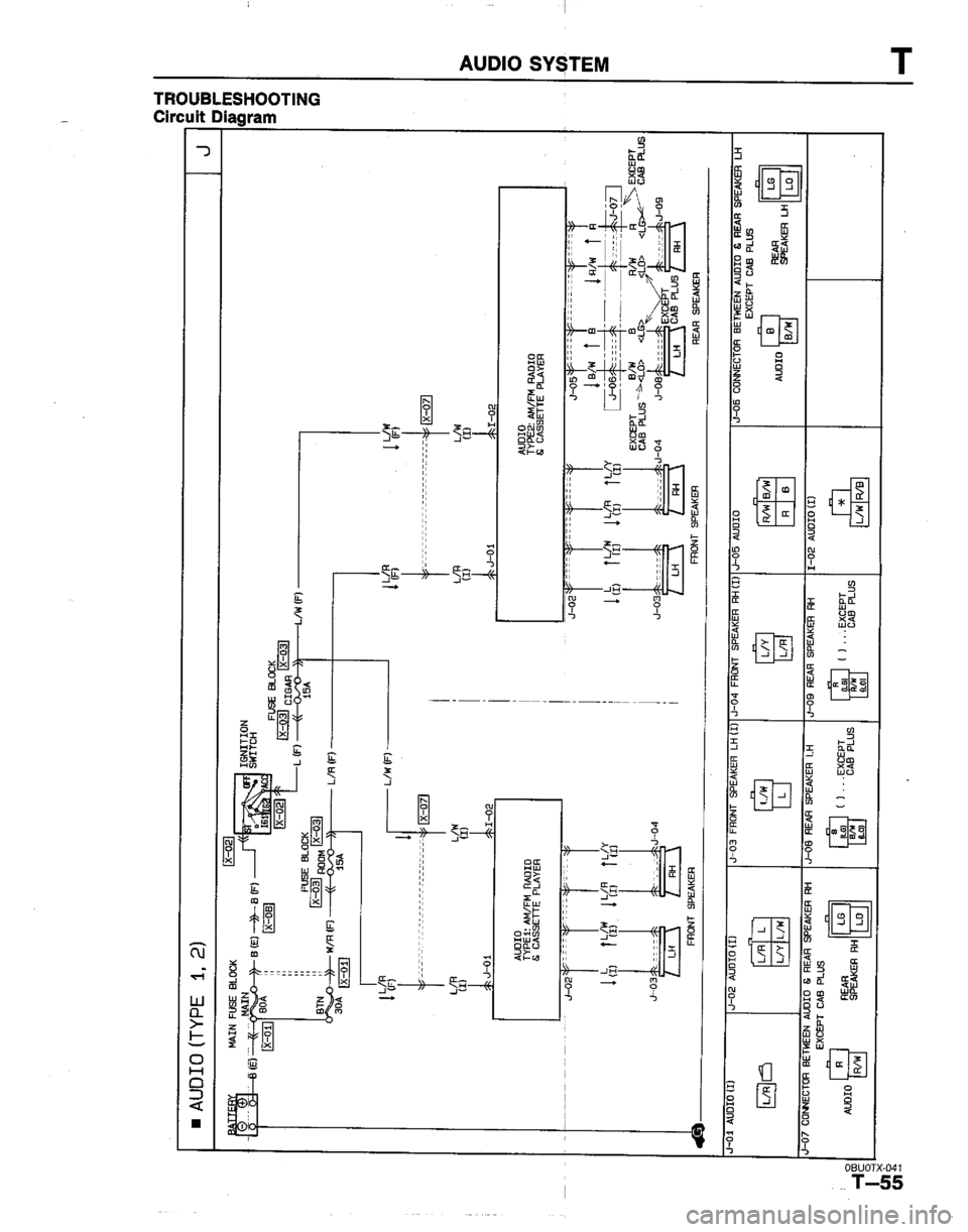 MAZDA B2200 1992  Workshop Manual 