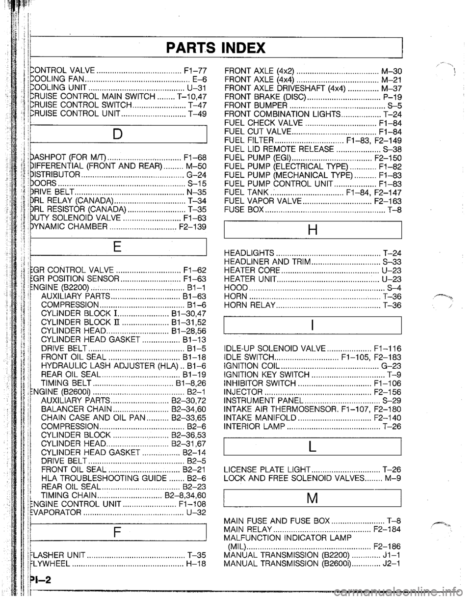MAZDA B2200 1992 Workshop Manual MAZDA B2200 1992 Workshop Manual