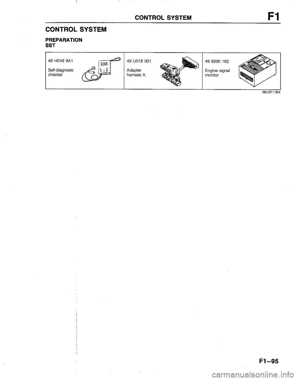 MAZDA B2200 1992  Workshop Manual 
