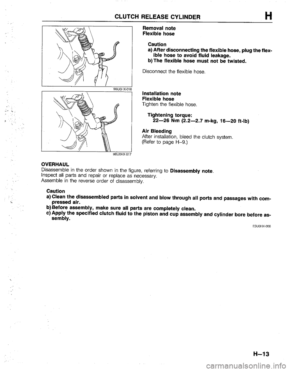 MAZDA B2200 1992 Workshop Manual MAZDA B2200 1992 Workshop Manual