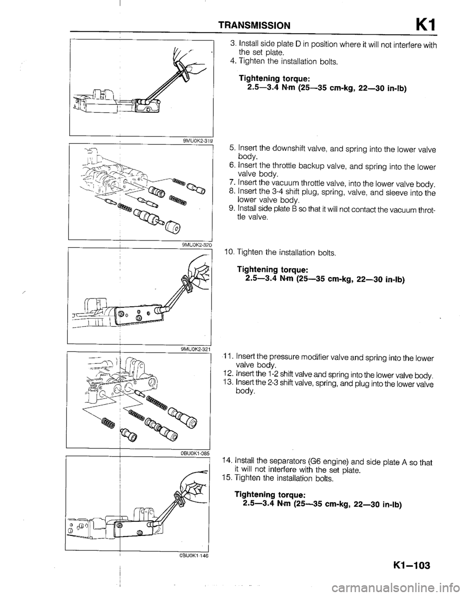 MAZDA B2200 1992  Workshop Manual 