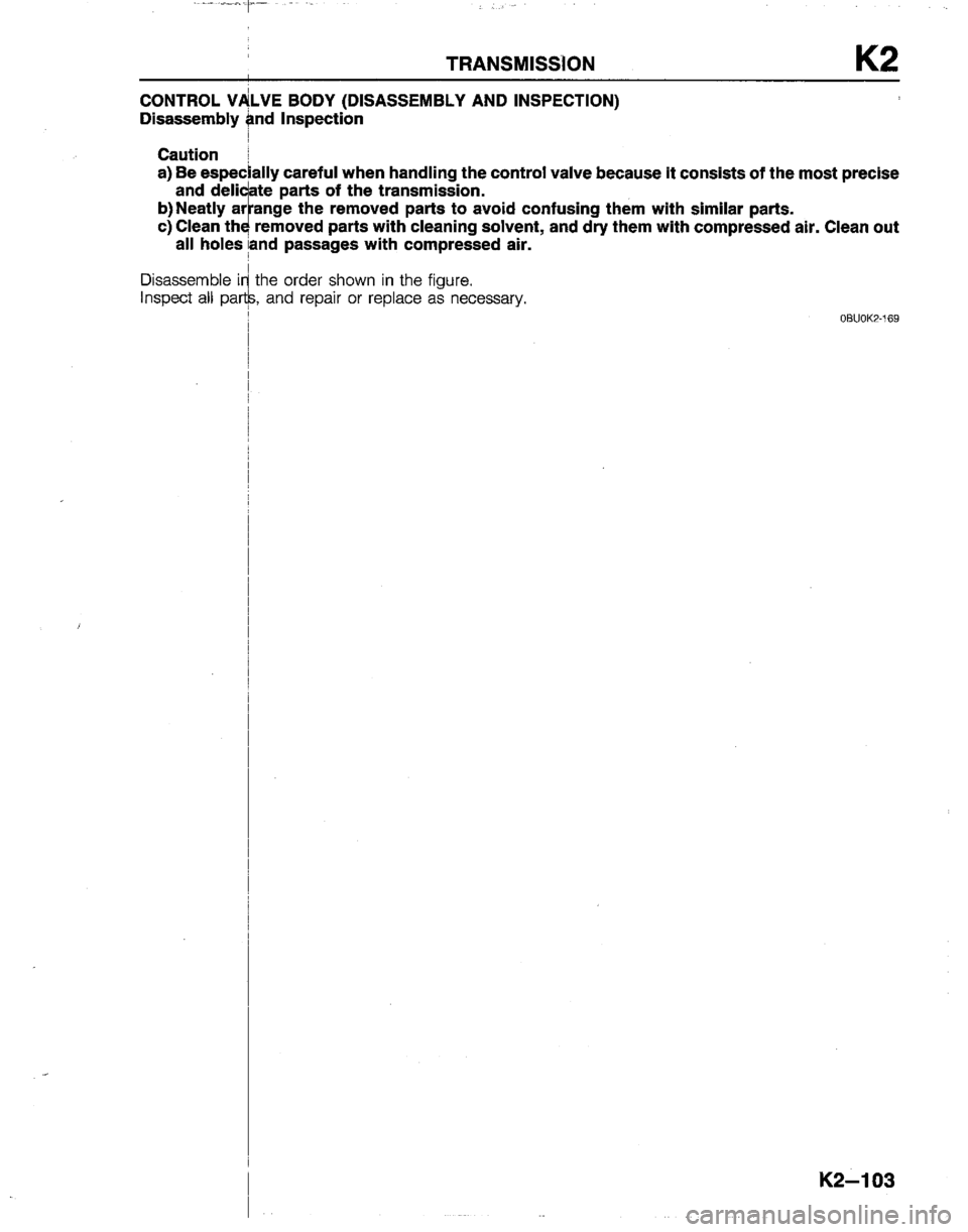 MAZDA B2200 1992 Workshop Manual MAZDA B2200 1992 Workshop Manual