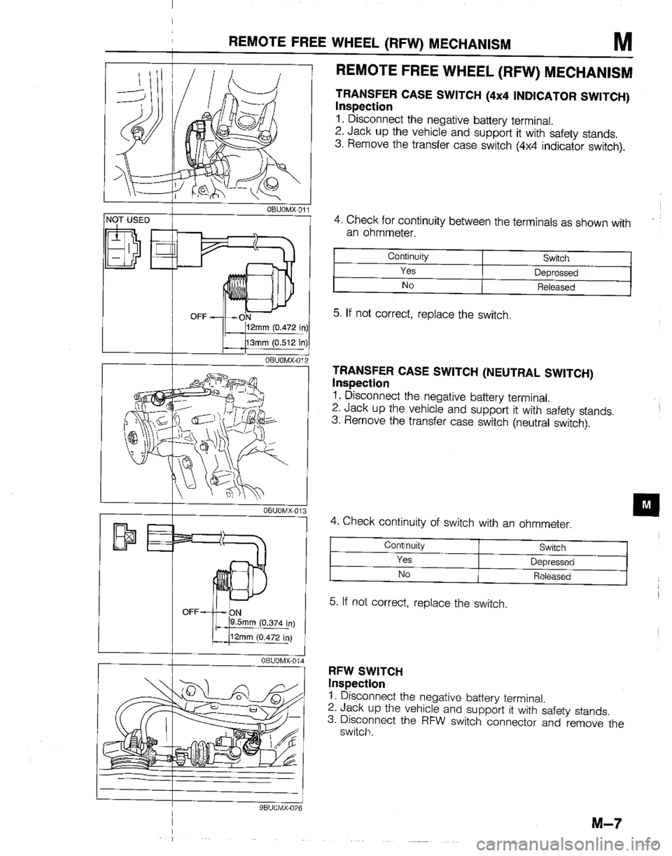 MAZDA B2600I 1992 Workshop Manual MAZDA B2600I 1992 Workshop Manual
