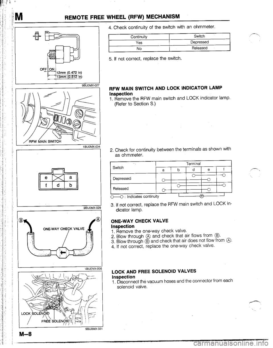 MAZDA B2600I 1992 Workshop Manual MAZDA B2600I 1992 Workshop Manual