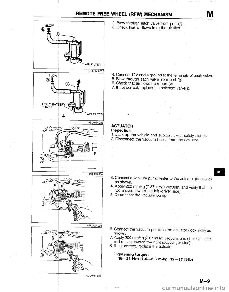 MAZDA B2600I 1992 Workshop Manual MAZDA B2600I 1992 Workshop Manual