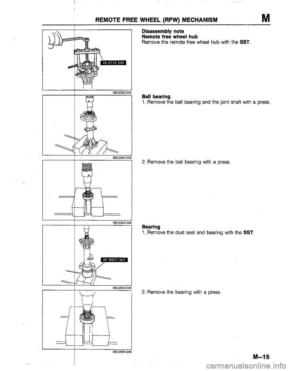 MAZDA B2600I 1992 Workshop Manual MAZDA B2600I 1992 Workshop Manual