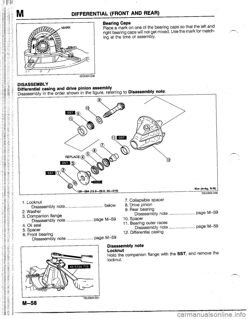 MAZDA B2600I 1992  Workshop Manual 