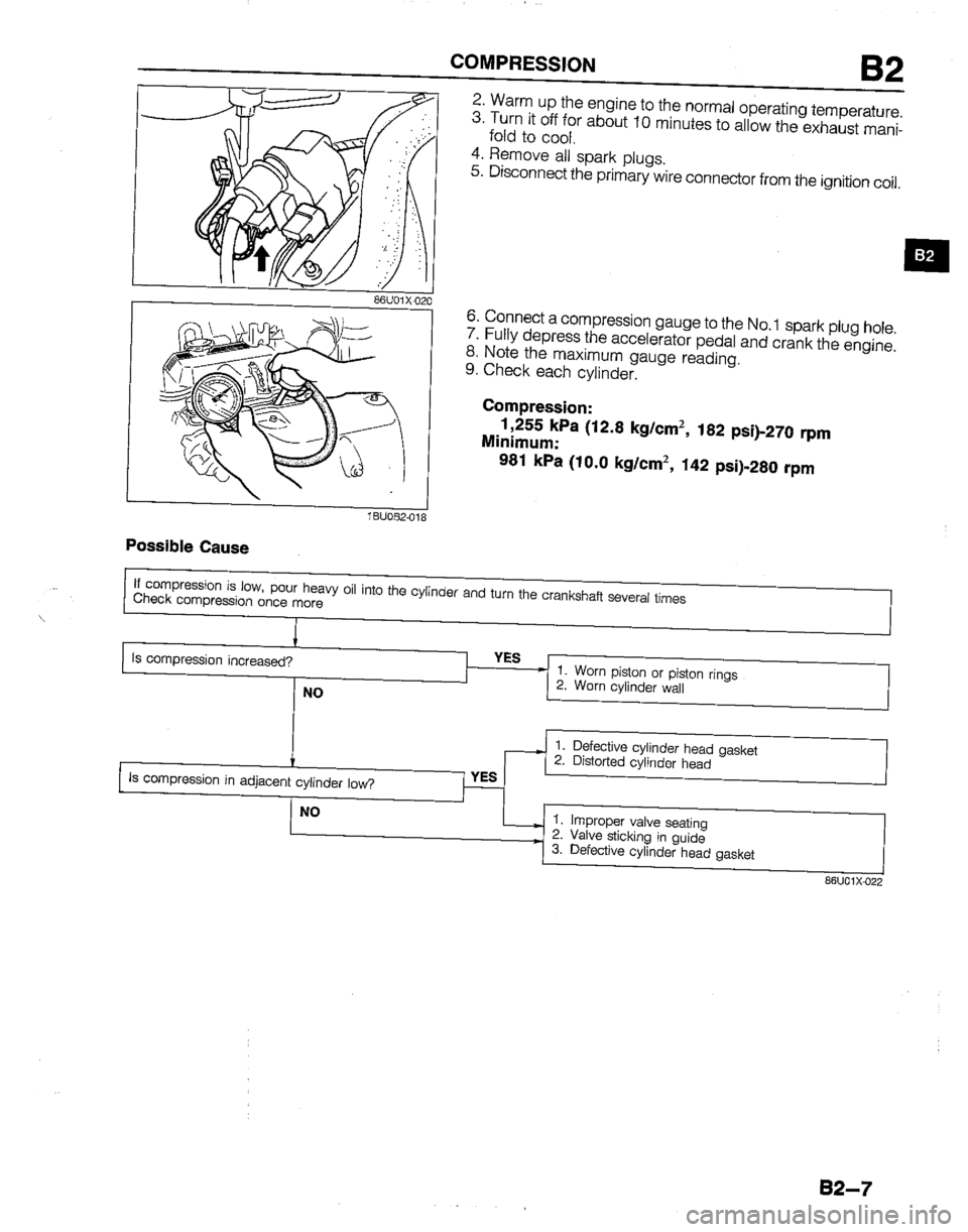 MAZDA B2600I 1992  Workshop Manual 