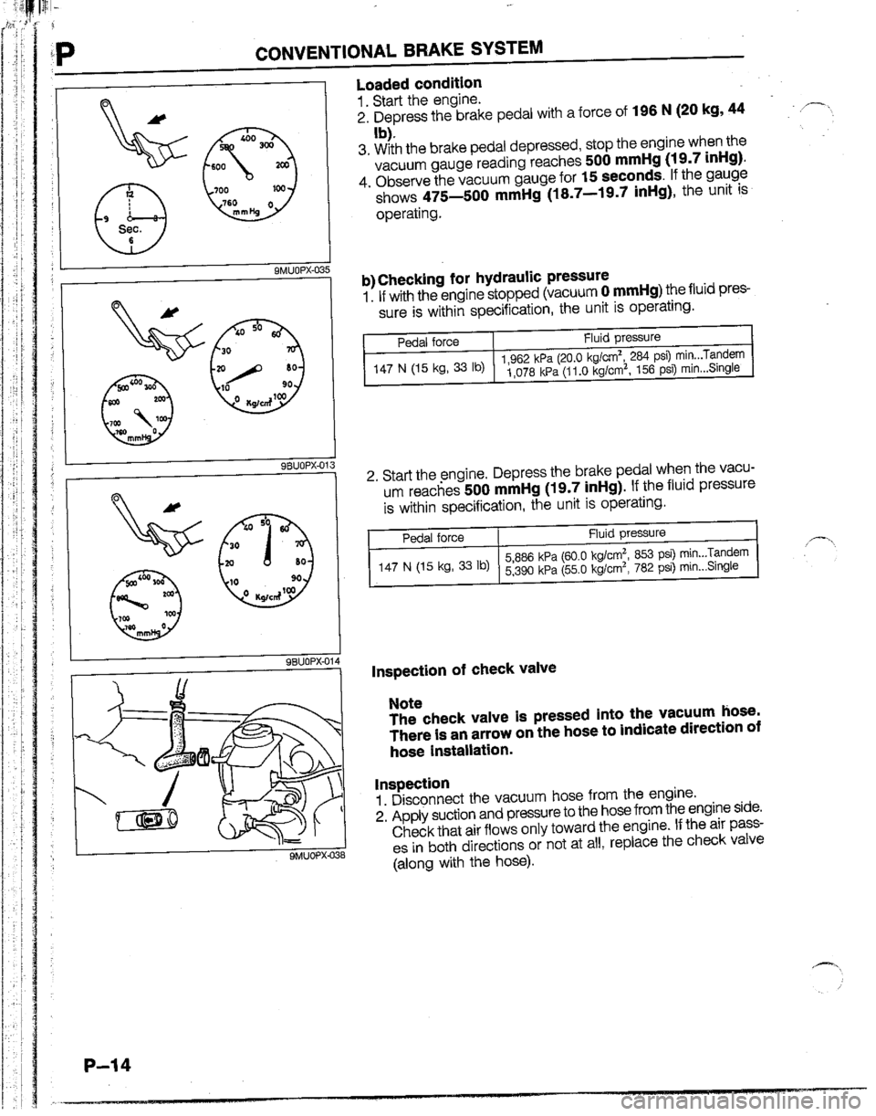 MAZDA B2600I 1992  Workshop Manual 