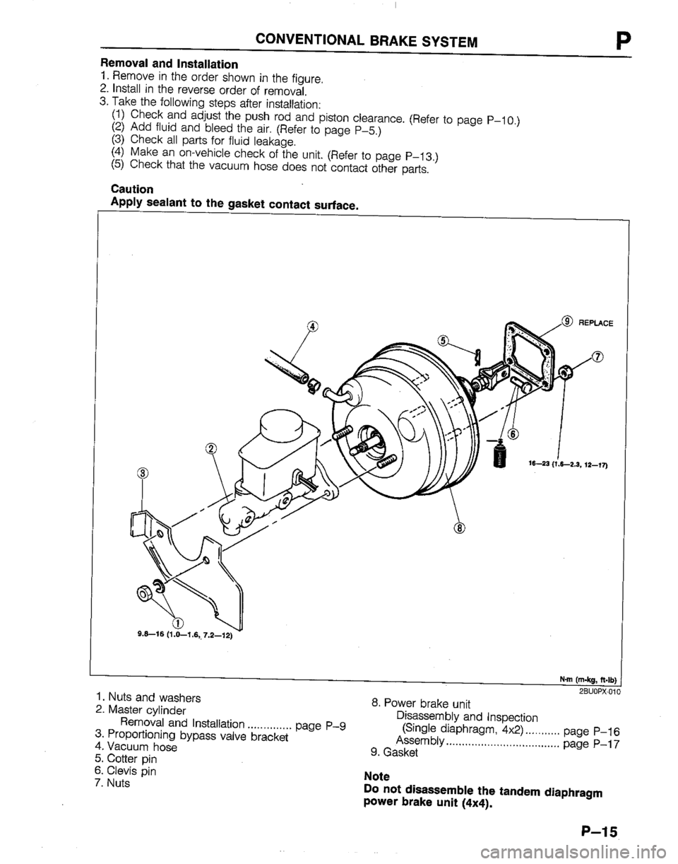 MAZDA B2600I 1992  Workshop Manual 