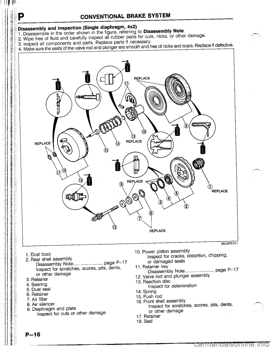 MAZDA B2600I 1992  Workshop Manual 
