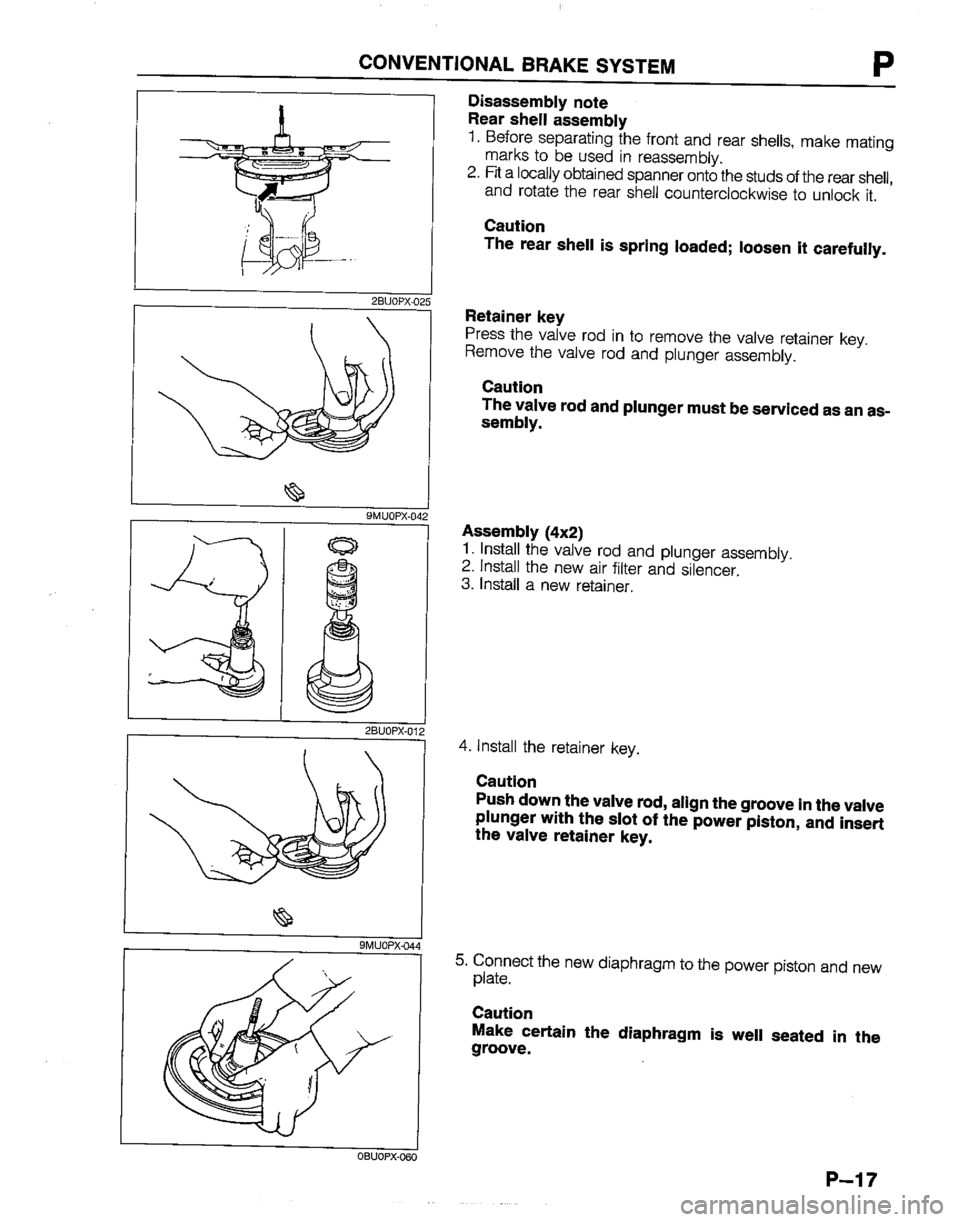 MAZDA B2600I 1992  Workshop Manual 