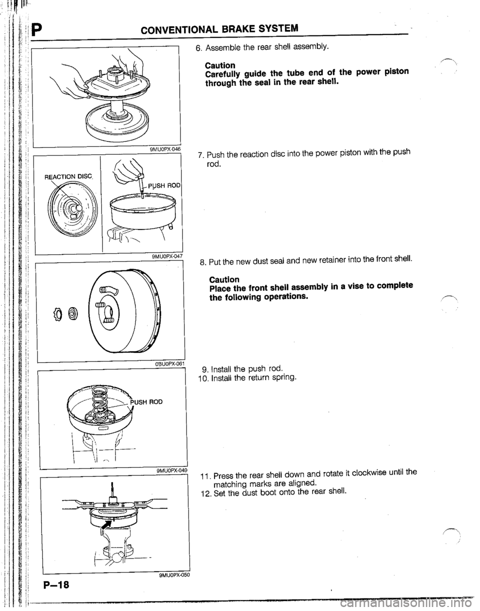 MAZDA B2600I 1992  Workshop Manual 
