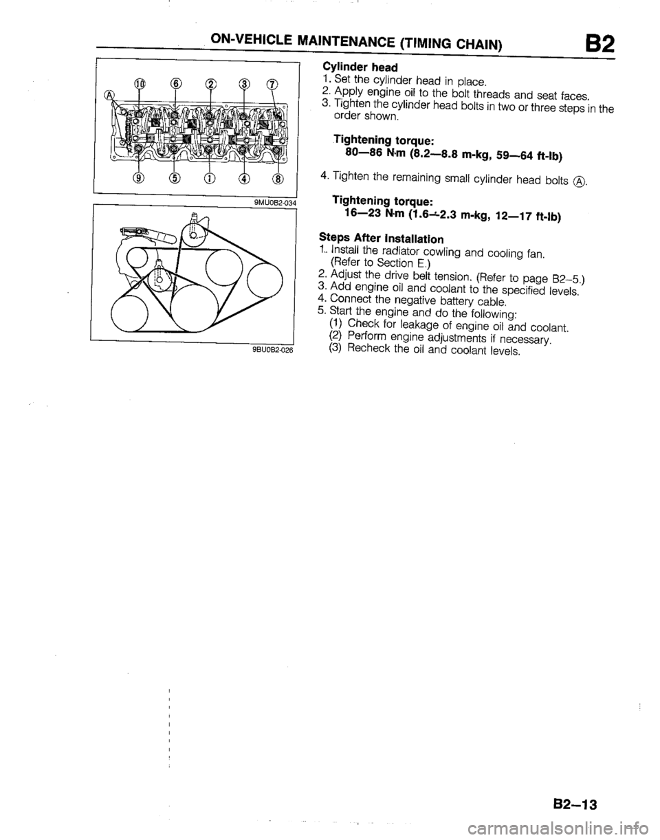 MAZDA B2600I 1992  Workshop Manual 