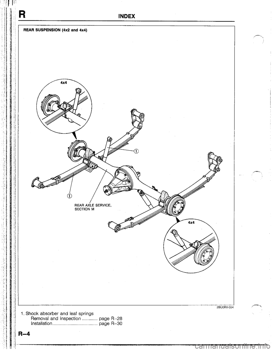 MAZDA B2600I 1992  Workshop Manual 