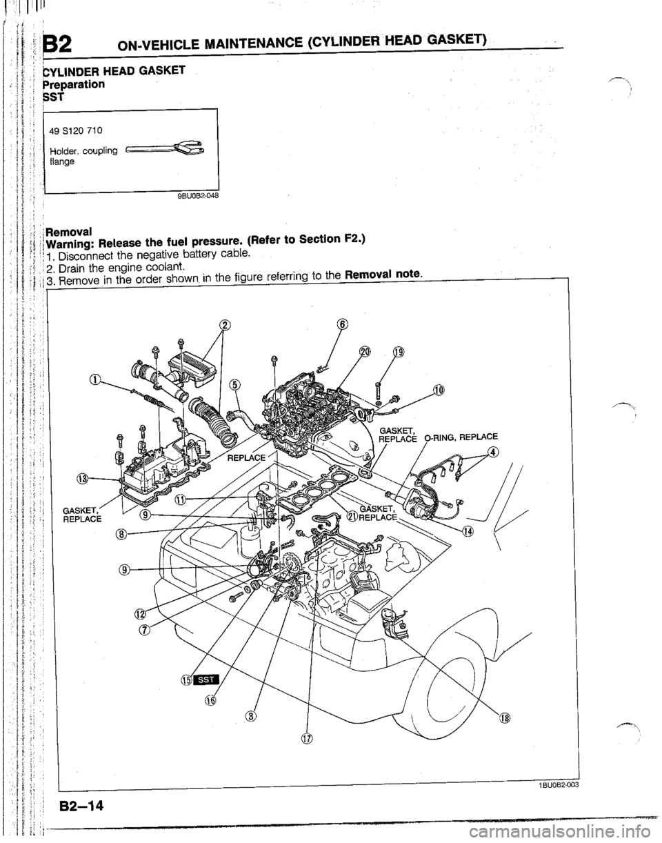 MAZDA B2600I 1992  Workshop Manual 