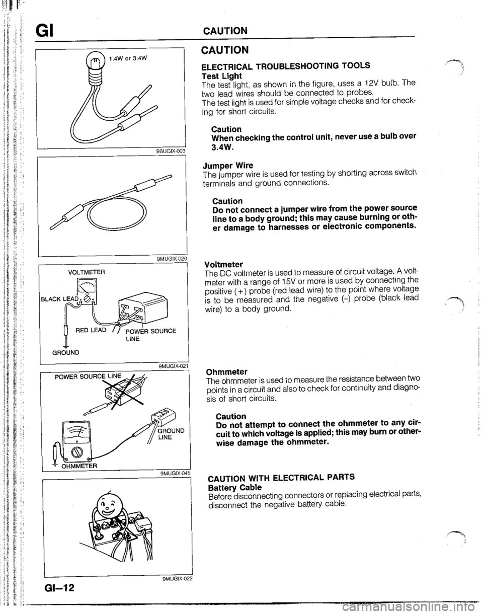 MAZDA B2600I 1992 User Guide 