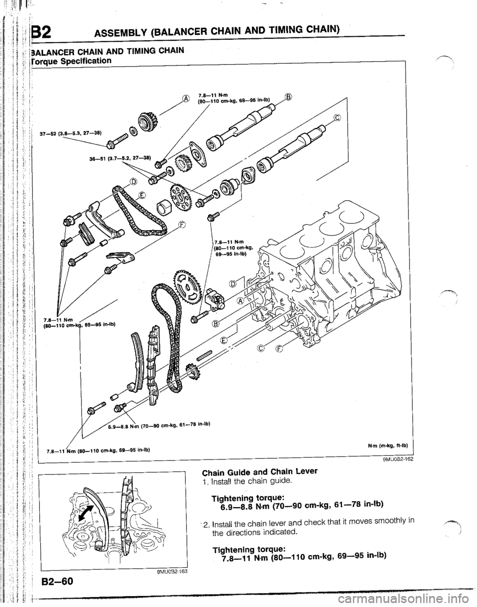 MAZDA B2600I 1992  Workshop Manual 