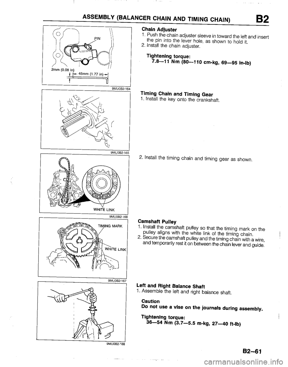 MAZDA B2600I 1992  Workshop Manual 