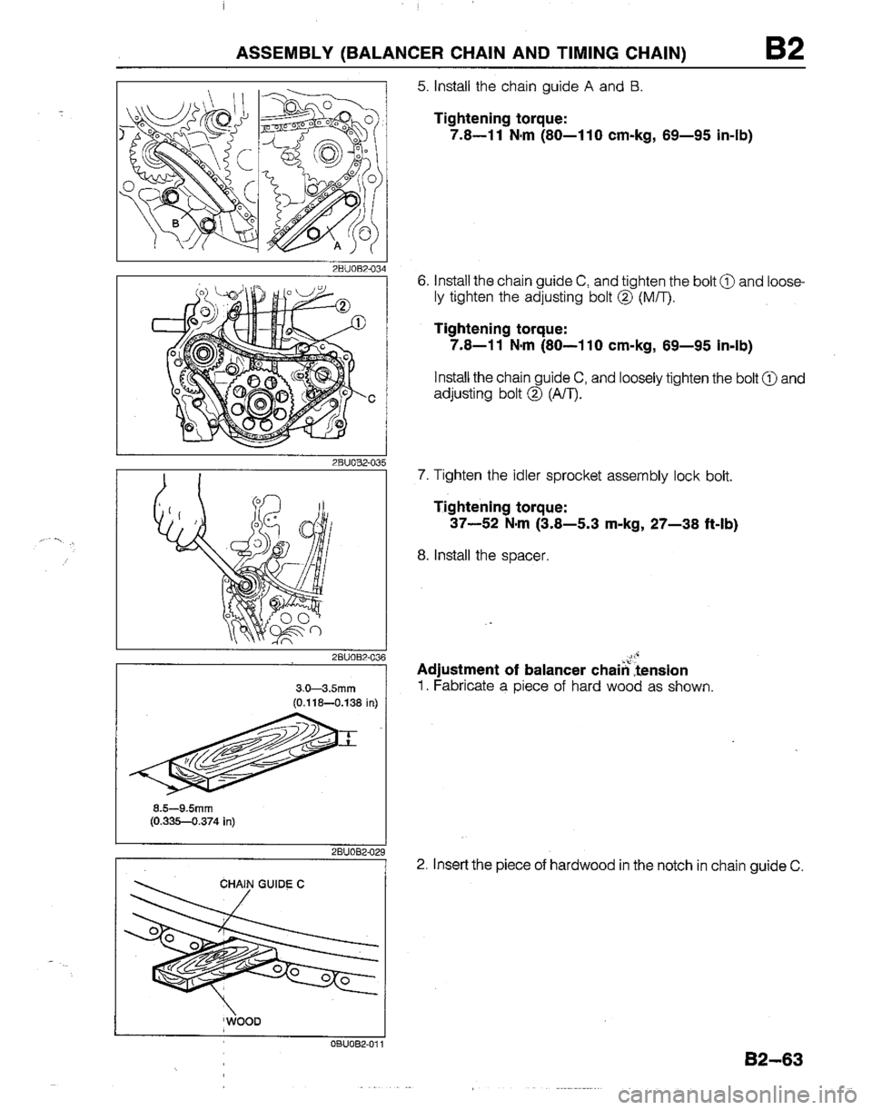 MAZDA B2600I 1992  Workshop Manual 