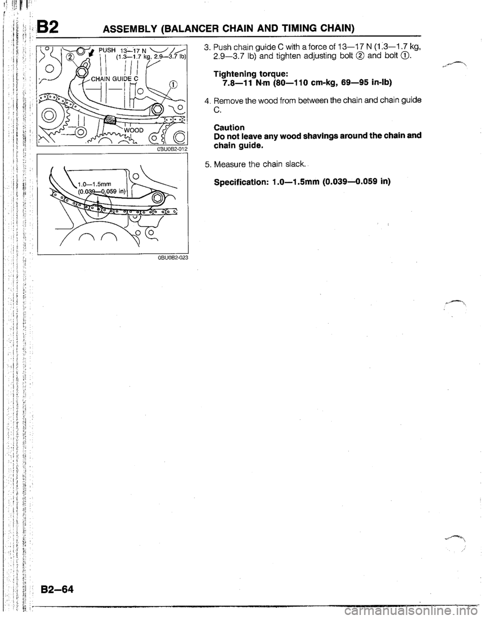 MAZDA B2600I 1992  Workshop Manual 