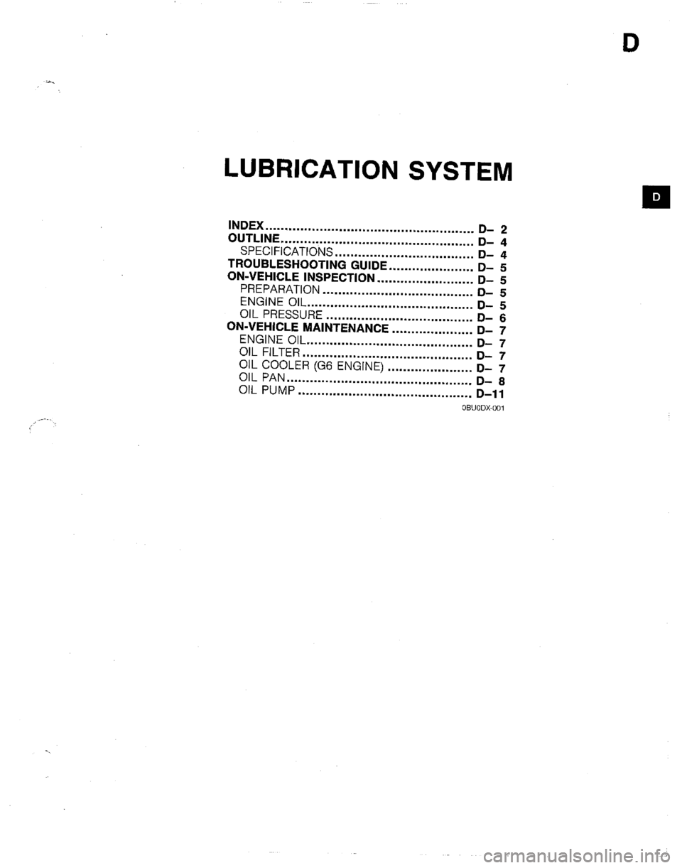 MAZDA B2600I 1992  Workshop Manual 
