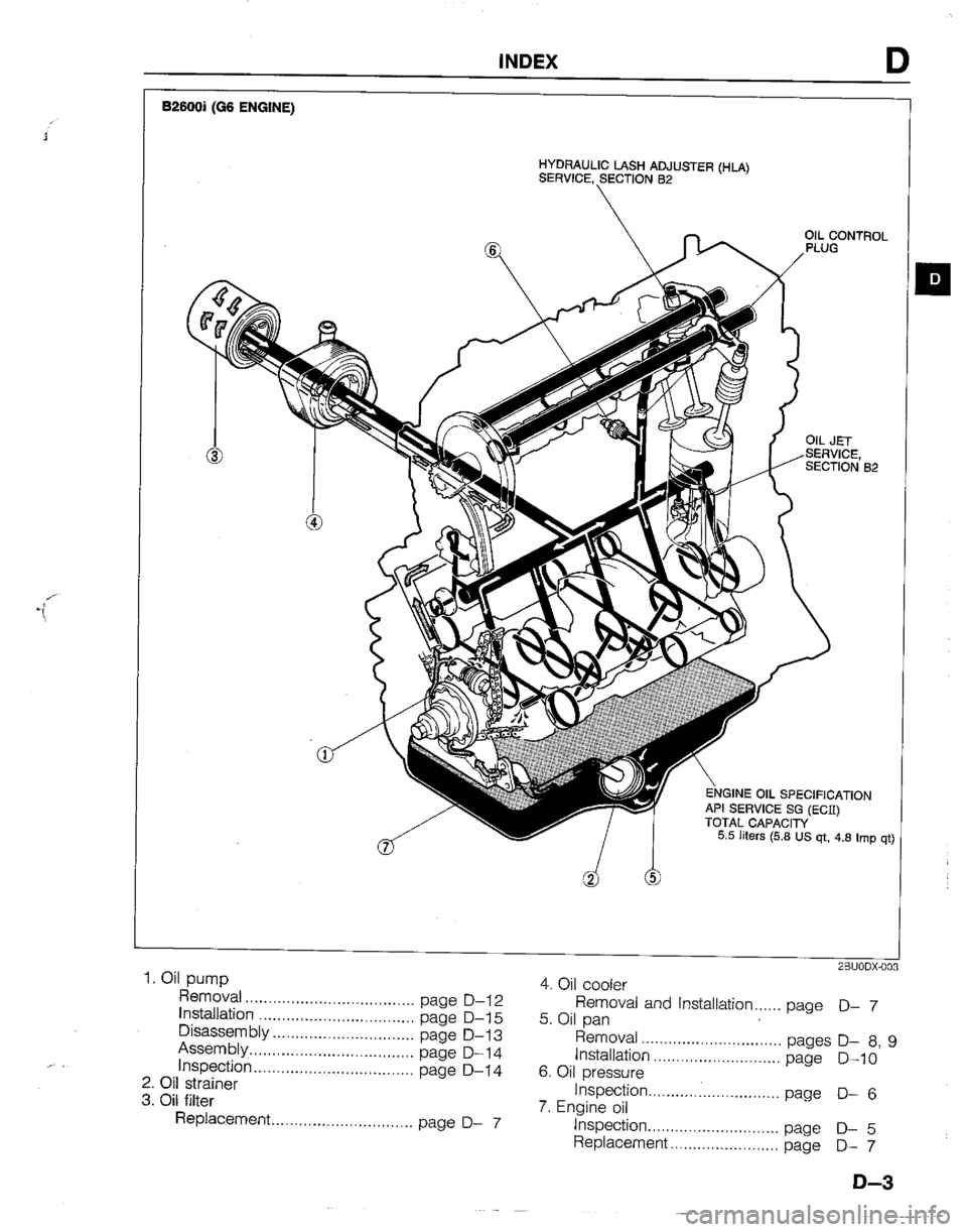 MAZDA B2600I 1992  Workshop Manual 