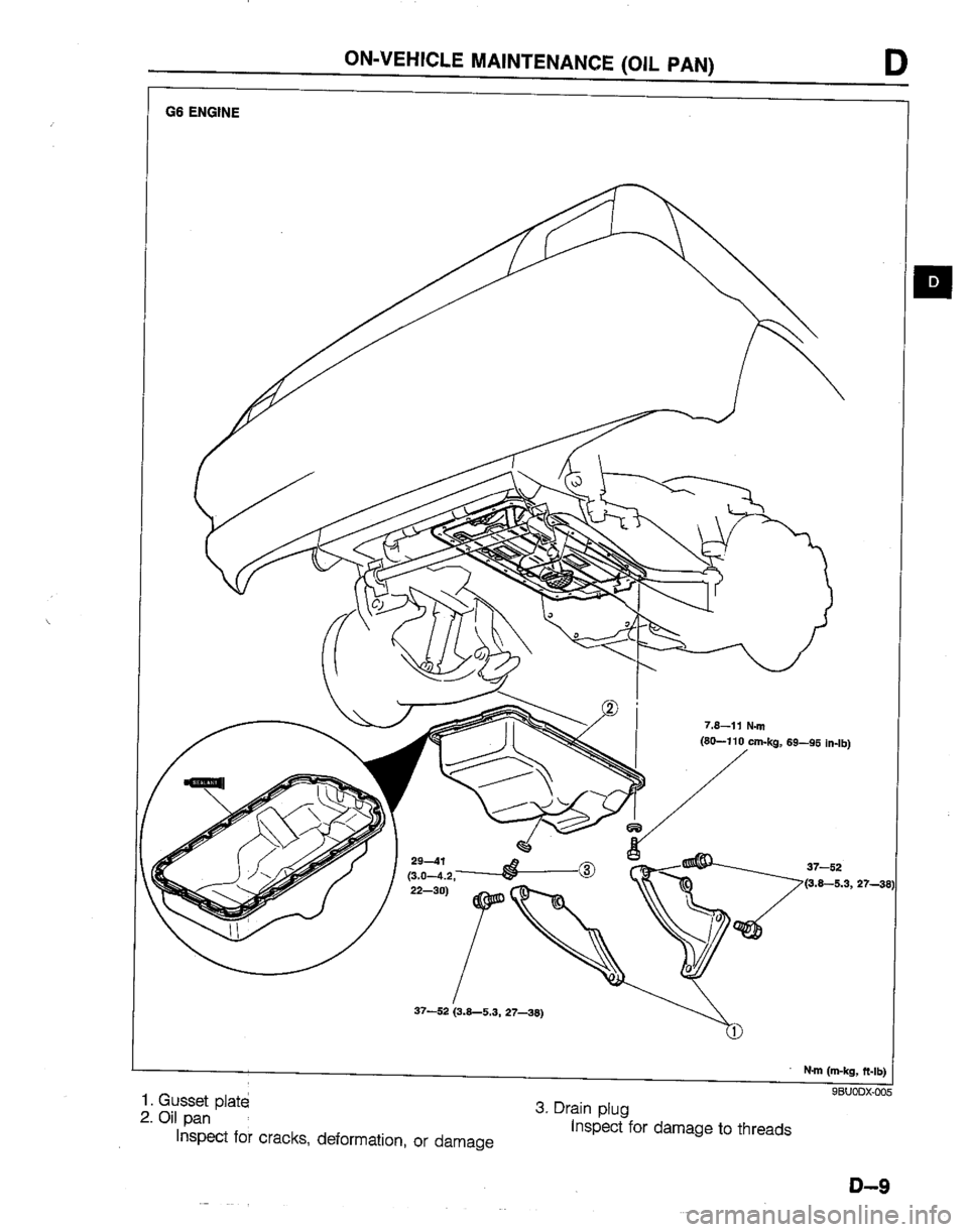 MAZDA B2600I 1992  Workshop Manual 