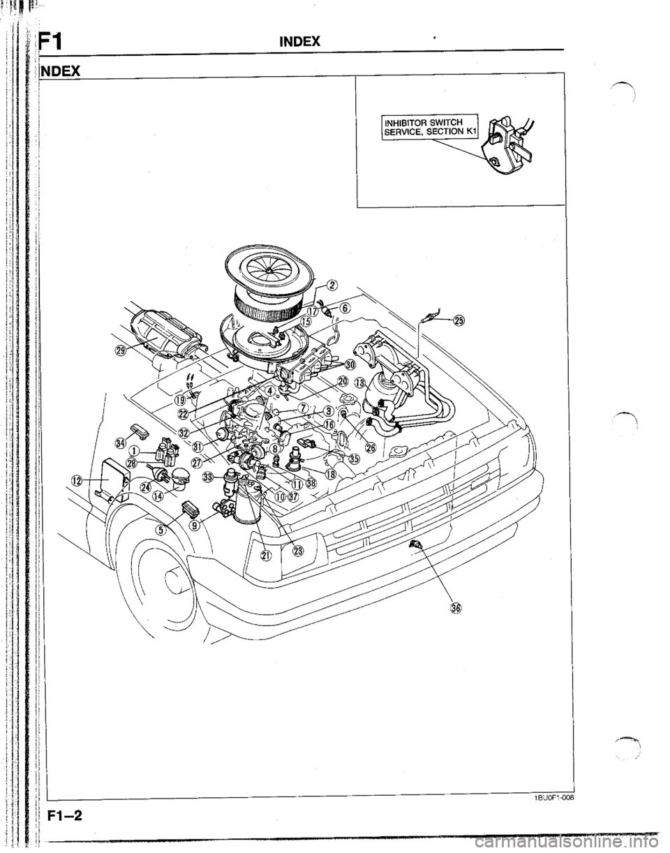 MAZDA B2600I 1992  Workshop Manual 