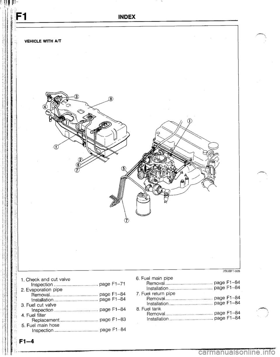 MAZDA B2600I 1992  Workshop Manual 