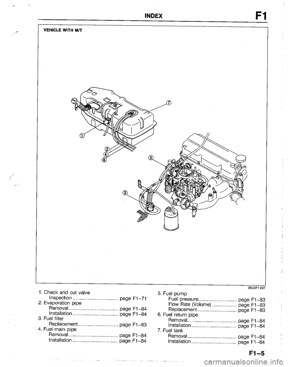 MAZDA B2600I 1992  Workshop Manual 