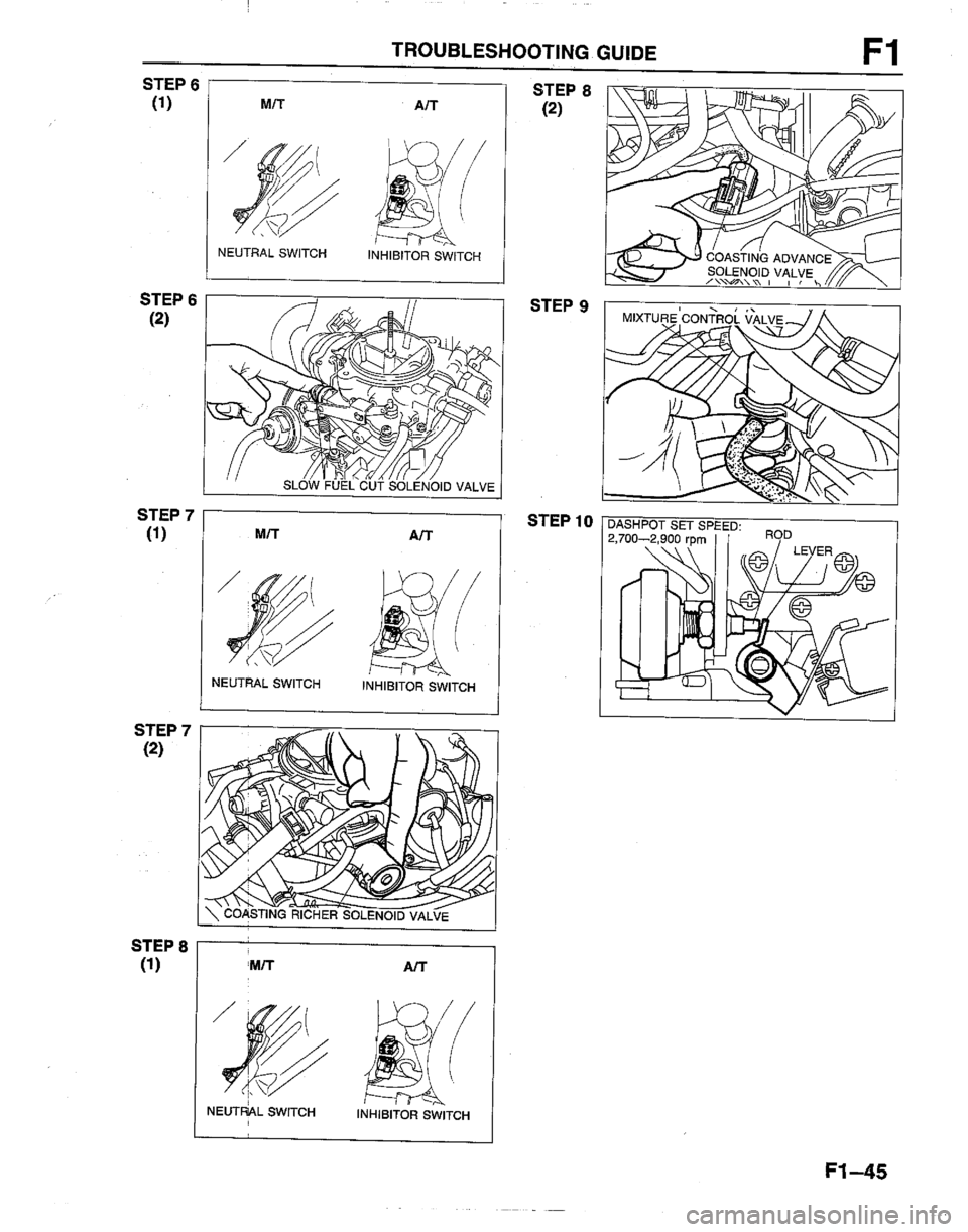 MAZDA B2600I 1992  Workshop Manual 