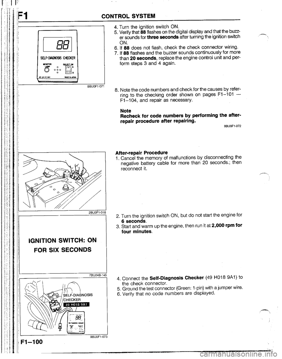 MAZDA B2600I 1992  Workshop Manual 