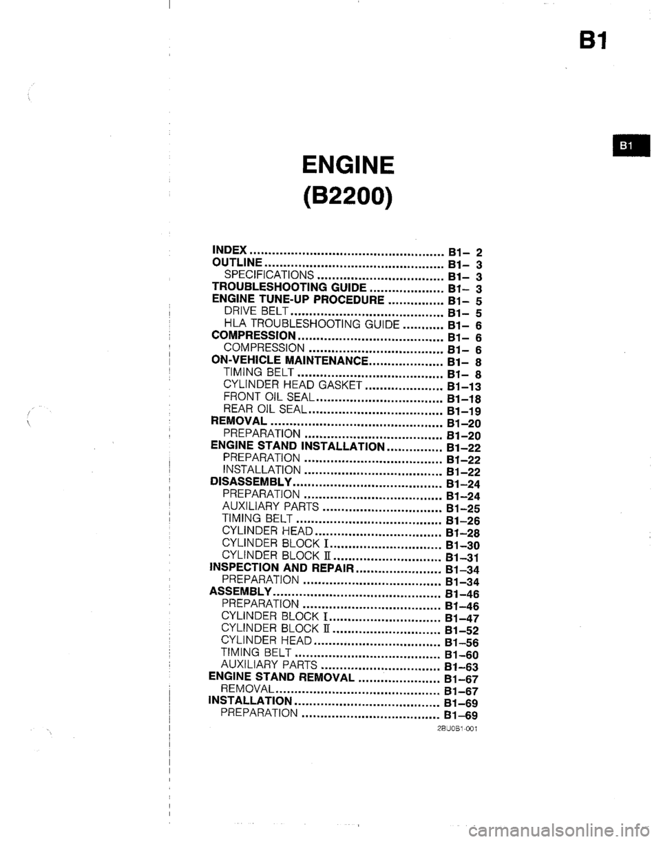 MAZDA B2600I 1992 Owners Guide 