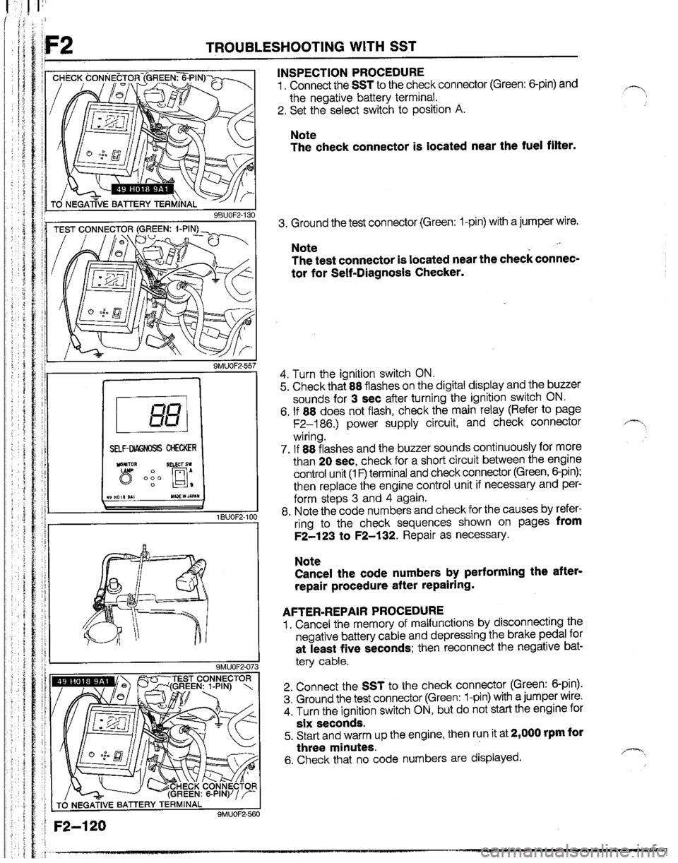 MAZDA B2600I 1992  Workshop Manual 