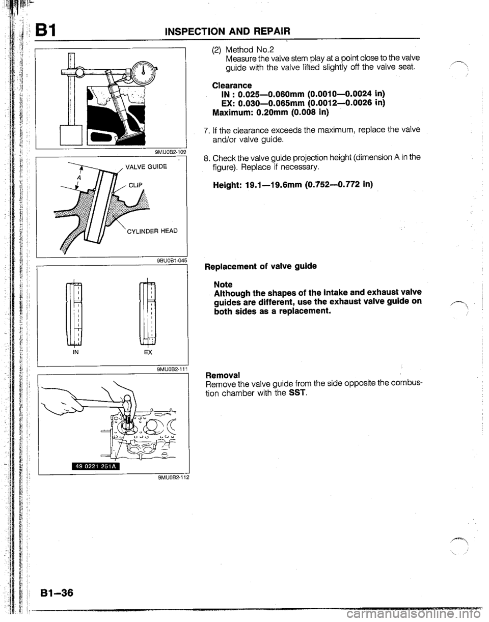 MAZDA B2600I 1992 Manual PDF 