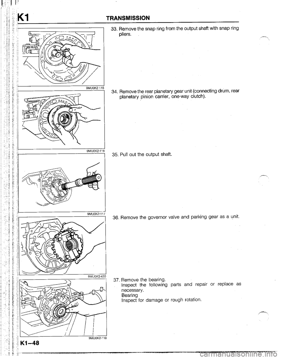 MAZDA B2600I 1992 Workshop Manual MAZDA B2600I 1992 Workshop Manual