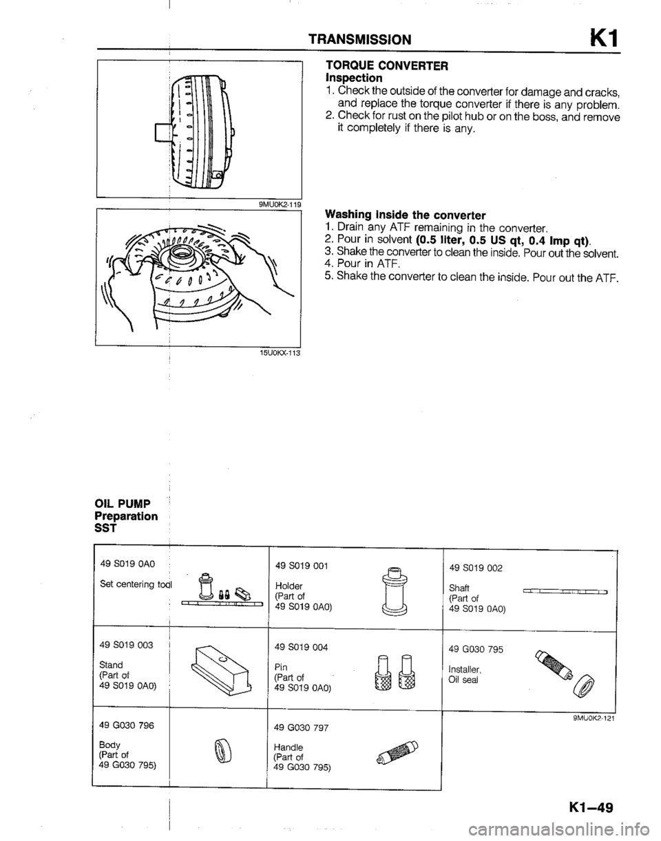 MAZDA B2600I 1992 Workshop Manual MAZDA B2600I 1992 Workshop Manual