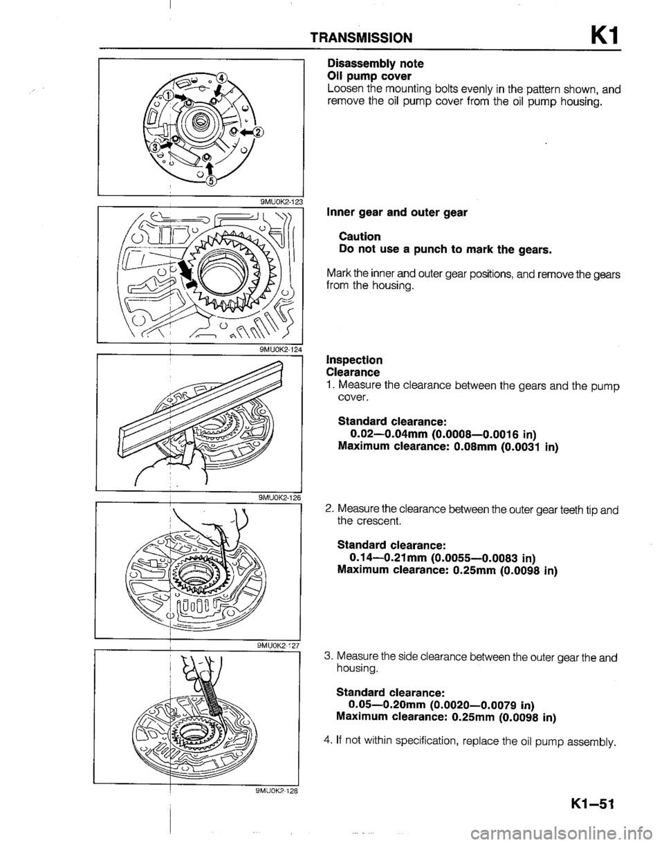 MAZDA B2600I 1992 Workshop Manual MAZDA B2600I 1992 Workshop Manual