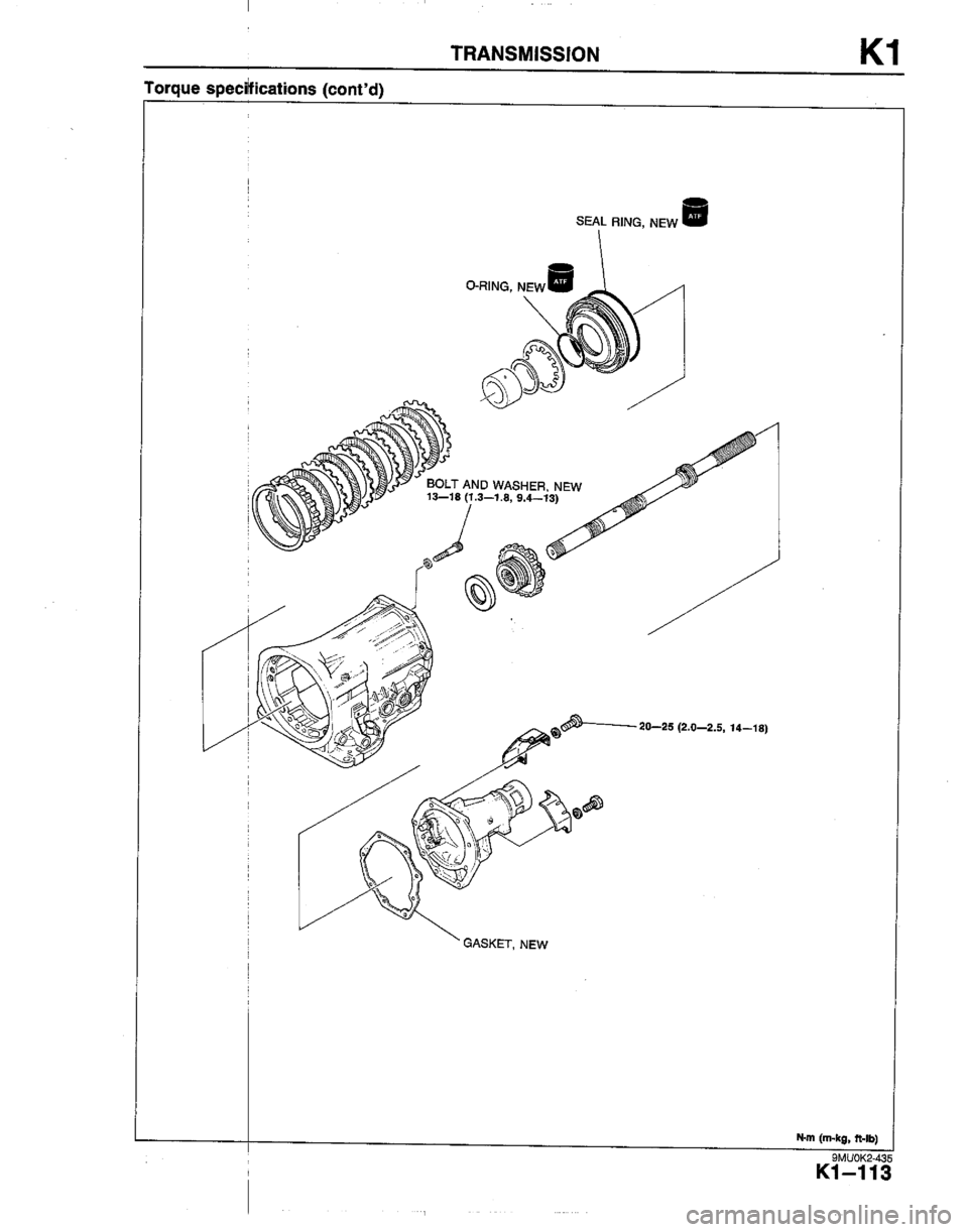 MAZDA B2600I 1992 Workshop Manual MAZDA B2600I 1992 Workshop Manual
