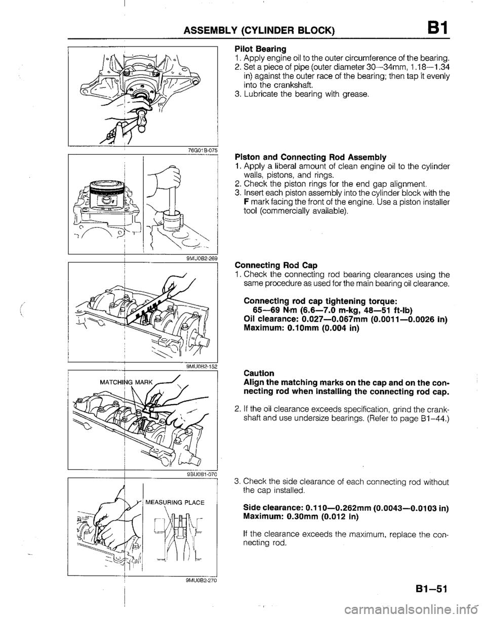 MAZDA B2600I 1992 Manual Online 