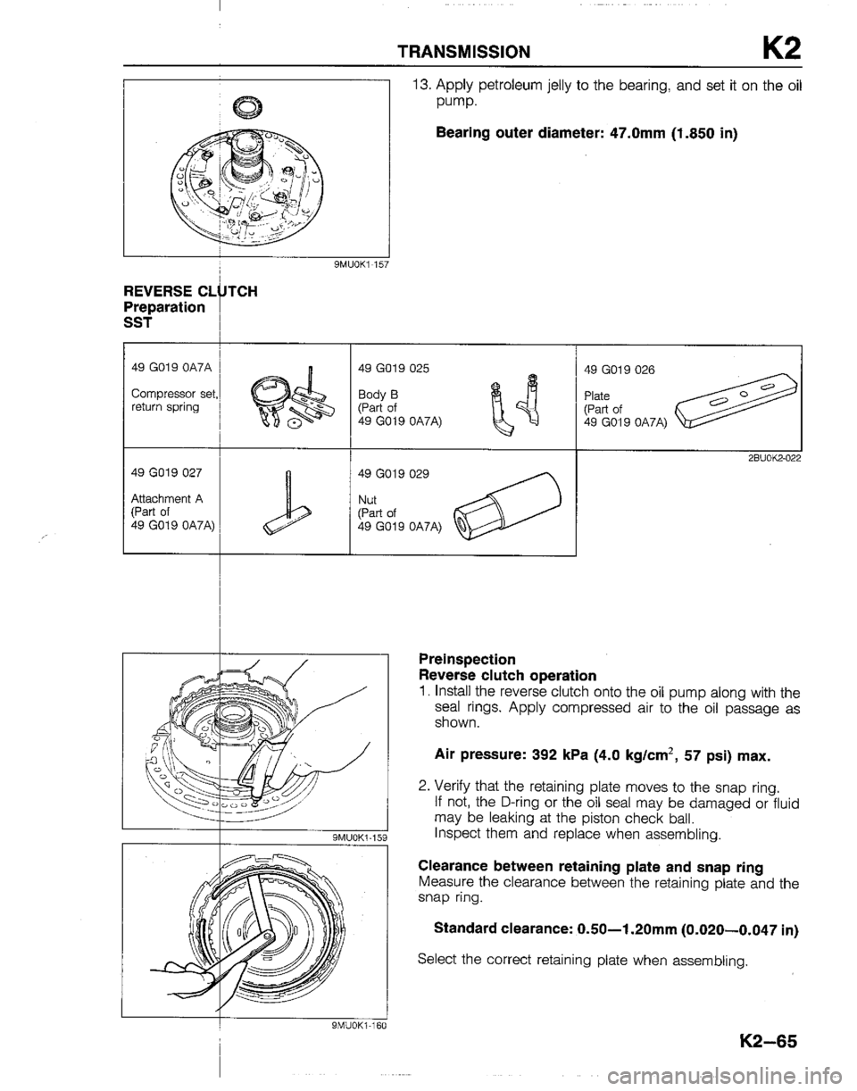 MAZDA B2600I 1992 Workshop Manual MAZDA B2600I 1992 Workshop Manual