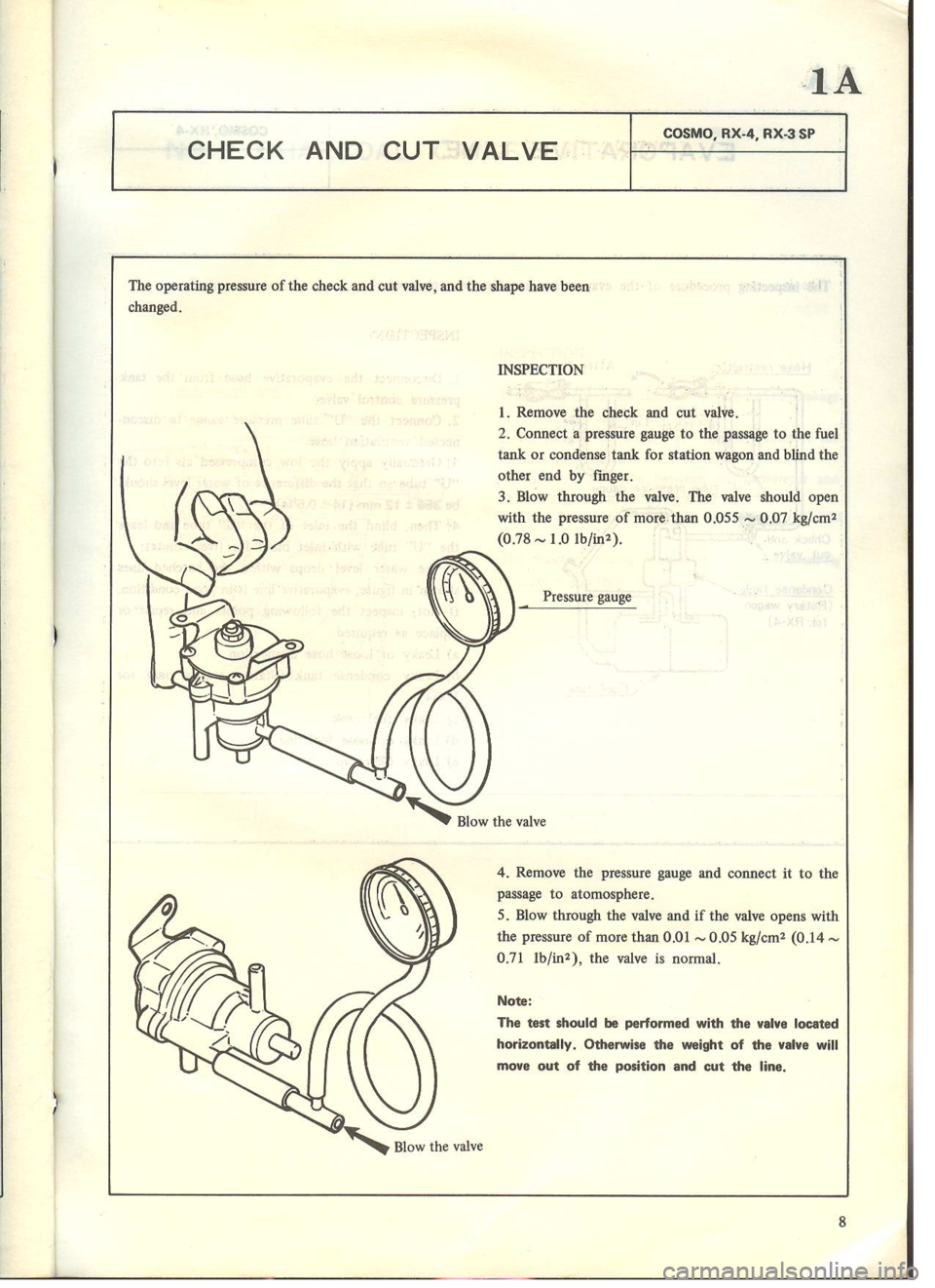 MAZDA COSMO 1978 Service Highlights Manual MAZDA COSMO 1978 Service Highlights Manual